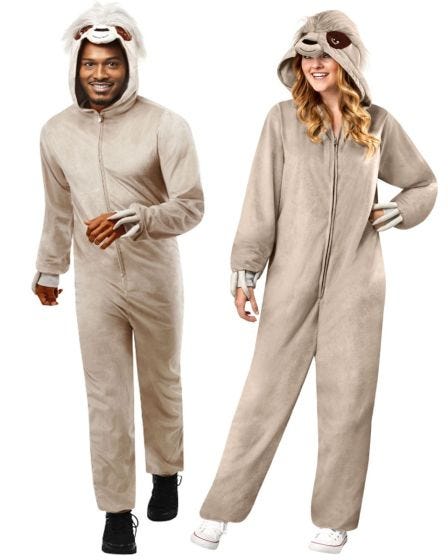 Sloth Furry Onesie Adult Costume Blossom Costumes