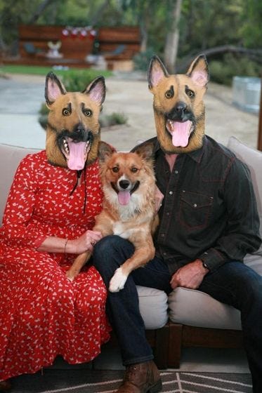 German Shepherd Dog Costume Face Mask Blossom Costumes