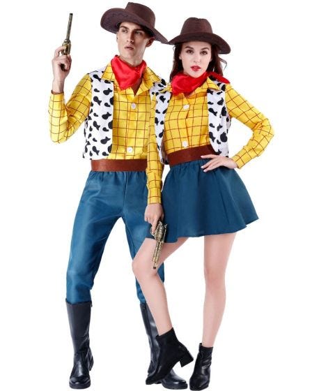 Woody couple costume top