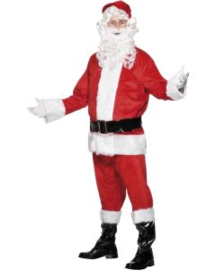 8pcs Complete Christmas Santa Suit Costume
