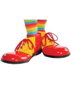 Red Yellow Clown Costume Shoes