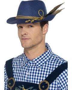 Blue Bavarian Oktoberfest Hat