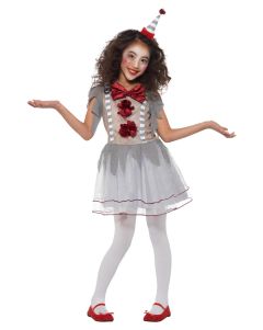 Child Vintage Clown Girls Costume