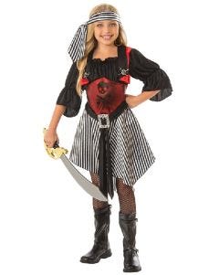 Crimson Pirate Girls Costume