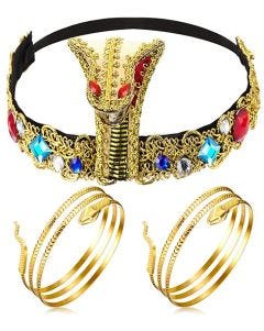 Egyptian Cleopatra Headband Armband Set