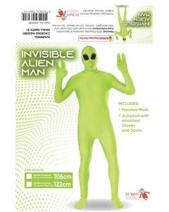 Invisible Alien Skinsuit Mens Costume
