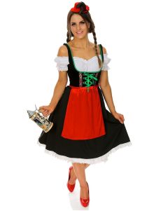 Deluxe Oktoberfest Beauty Womens Dress Costume