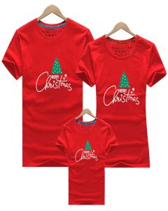 Christmas Tree Merry Christmas Matching Family T-Shirt
