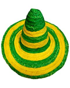 Mexican Sombrero Green Yellow Hat