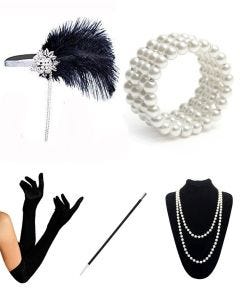 Elegant Gatsby 1920s Accessory Set