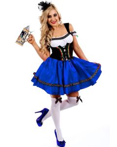 Blue Oktoberfest Darling Womens Costume