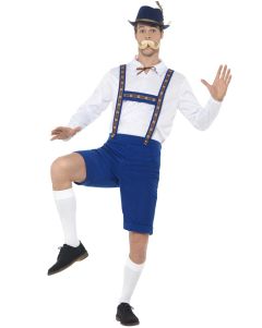 Blue Mr Bavarian Man Okoberfest Costume