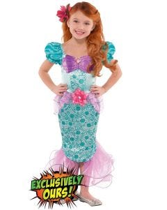 Deluxe Mermaid Ariel Girls Costume