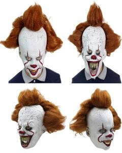 Horror Clown Adult Overhead Mask