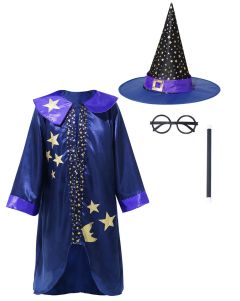 Gold Star Wizard Roleplay Child Costume