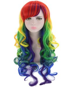 Bright Rainbow Costume Wig