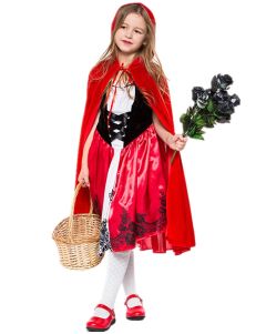 Pretty Red Riding Hood Girls Costume