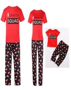 Santa Squad Summer Christmas Family Pyjamas Set