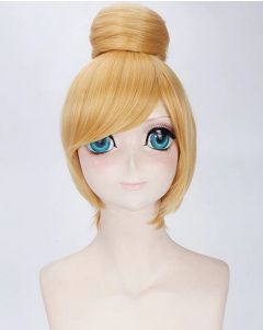 Tinkerbell Blonde Bun Costume Wig