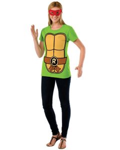 TMNT Rapahel Ninja Turtle Womens Costume Top