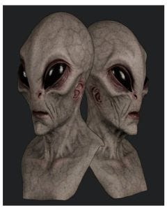 UFO Alien Costume Mask