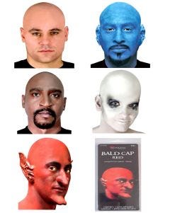 Woochie Bald Cap Special Effects Make Up