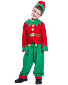 Happy Elf Christmas Child Costume